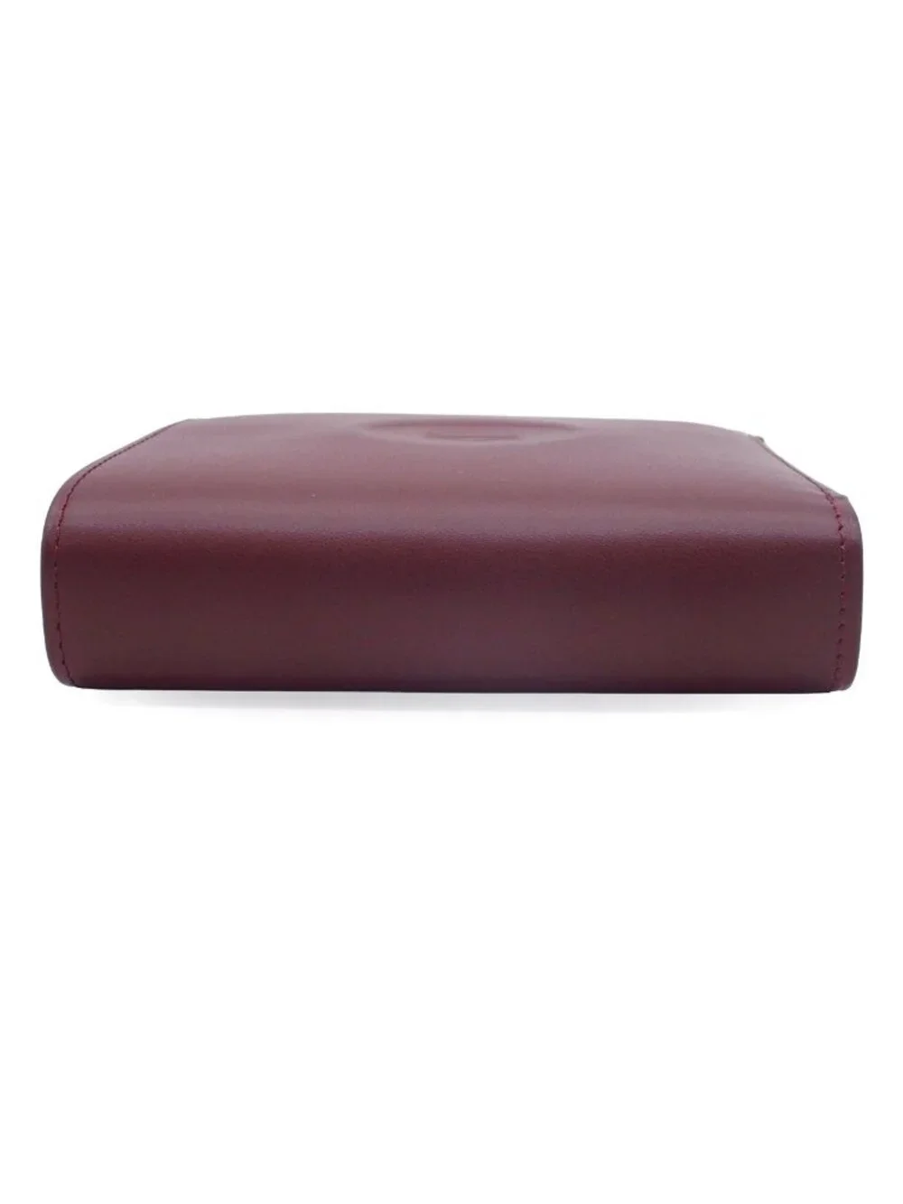 Cartier Must Bordeaux Leather Wallet with Coin Purse Bifold